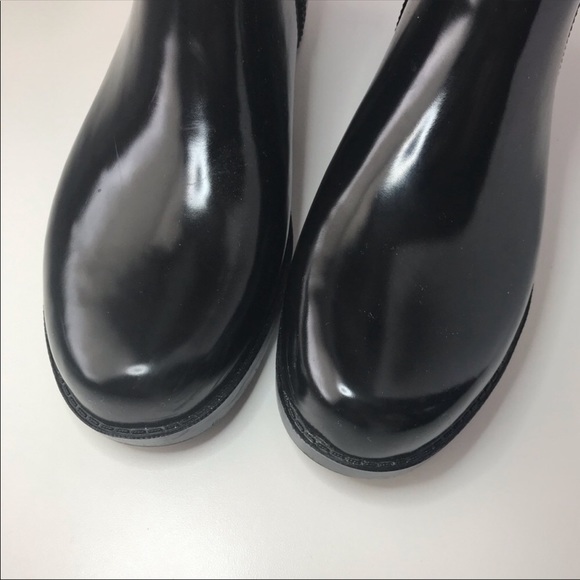 Coach Rain Boots Woman’s 6B Tristee Black - Picture 5 of 8